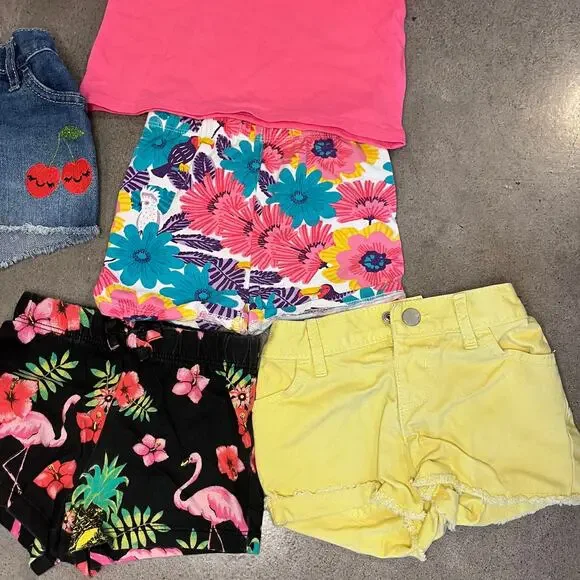 Childrens place shorts bundle girls  infant baby 12-18 month 6 piece set - Picture 3 of 7